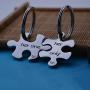 omodofo Jigsaw Puzzle Piece Keychains Set of 2 Gay Boyfriend Couples Jewelry LGBT Lesbian Girlfriend Anniversary Valentines Day Wedding Gifts