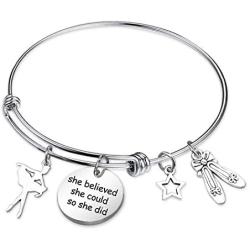 SIDIMELO Infinity Collection Sister Charm Bangle Bracelet Perfect Jewelry Gifts for Sister