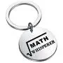 PENQI Mathematical Formula Keychain Gift Math Lovers Jewelry Math Whisperer Keychain Math Jewelry Math Lovers Jewelry Math Teacher Appreciation Gift