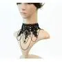 iWenSheng Halloween Costumes Jewelry for Women - Steampunk Black Lace Choker Necklace Gothic Jewelry Accessories, Vampire Choker Necklace Costume for Teen Girls iWenSheng Halloween Costumes Jewelry for Women - Steampunk Black Lace Choker Necklace Gothic Jewelry Accessories, Vampire Choker Necklace Costume for Teen Girls