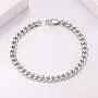 THREE KEYS JEWELRY 6mm 10mm Mens Figaro Chain for Men Cuban Link Chain Stainless Steel Bracelet Gifts Silver Figaro Bracelets for Boys Women THREE KEYS JEWELRY 6mm 10mm Mens Figaro Chain for Men Cuban Link Chain Stainless Steel Bracelet Gifts Silver Figaro Bracelets for Boys Women