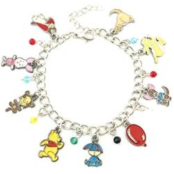 Universe of Fandoms Anime cartoon pooh Charm Bracelet Gifts for Women