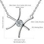 Zodiac Sign Necklace 925 Sterling Silver 12 Constellation Pendant & Rings Horoscope Astrology Jewelry Crystal Cubic Zirconia Birthday