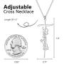 JSJOY Cross Necklace for Women Religious Mens Cross Necklace Chain Faith Cross Pendant Necklace