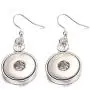 Lovglisten 2 Pair Snap Earrings 18mm Snap Buttons Earrings Charm Jewelry Dangle Earrings (2) Lovglisten 2 Pair Snap Earrings 18mm Snap Buttons Earrings Charm Jewelry Dangle Earrings (2)