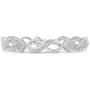 NATALIA DRAKE 1/10 Cttw Diamond Infinity Link Bracelet With Hidden Safety Lock for Women in Rhodium Plated Brass (Color I-J / Clarity I2-I3)