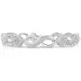 NATALIA DRAKE 1/10 Cttw Diamond Infinity Link Bracelet With Hidden Safety Lock for Women in Rhodium Plated Brass (Color I-J / Clarity I2-I3) NATALIA DRAKE 1/10 Cttw Diamond Infinity Link Bracelet With Hidden Safety Lock for Women in Rhodium Plated Brass (Color I-J / Clarity I2-I3)