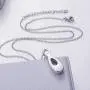 BGAFLOVE Set of 2 Cremation Jewelry CZ Crystals Stainless Steel Tone Bar Urn Pendant Memorial Ashes Keepsake Exquisite Necklace for Women Men, Urn Necklaces for Ashes with Filling Kit