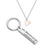ENSIANTH Boyfriend Gift Wherever You Go Come Back to Me Keychain Moving Away Gift Couples Jewelry College Graduation Gift