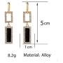 New simple ladies earrings rectangular earrings geometric fashion earrings personalized earrings jewelry