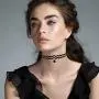 Outee 30 Pcs Choker Set Black Chokers Necklaces for Women Velvet Chokers Necklaces for Teen Girls Henna Tattoo Choker Ribbon