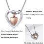 Personalized Engrave Beautiful Cremation Jewelry Urn Pendant Necklace for Ashes Stainless Steel Memorial Jewelry for Papa Nana Grandpa Grandma Dad Mom