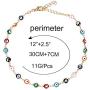 COLORFUL BLING Adjustable Evil Eyes Choker for Women Girls