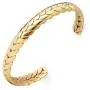 Lolalet Wide Open Cuff Bracelet, for Men Women, 18K Gold Plated Wheat Style Couples Love Bracelets, Weave Braided Twisted Open Cuff Bangle Jewelry –Gold Lolalet Wide Open Cuff Bracelet, for Men Women, 18K Gold Plated Wheat Style Couples Love Bracelets, Weave Braided Twisted Open Cuff Bangle Jewelry –Gold
