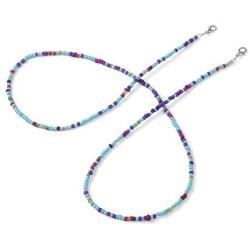 3 Pack Face Mask Lanyard Chain Strap Colorful Beads Necklace Holder for Women Kids Around The Neck(70CM)