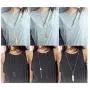 Sunmoon 6 PCS Long Pendant Necklaces for Women Simple Bar Layered Three Triangle Tassel Charm Statement Y Necklace Set Strands Sunmoon 6 PCS Long Pendant Necklaces for Women Simple Bar Layered Three Triangle Tassel Charm Statement Y Necklace Set Strands