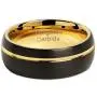 100S JEWELRY Tungsten Rings For Men Wedding Bands 14K Gold Plated Jewelry Brushed Black Size 8-16 100S JEWELRY Tungsten Rings For Men Wedding Bands 14K Gold Plated Jewelry Brushed Black Size 8-16