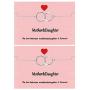 Your Always Charm Mothers Day Gifts , Mother Daughter Bracelet Set for 2,Interlocking Heart Mothers Day Jewelry Gifts from Daughter