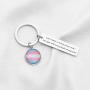 SEIRAA Gay Pride Gift LGBT Keychain Love Comes In Many Colors And I Love You With Every Shade Of My Heart Rainbow Pride Keychain