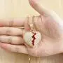 TSANLY Broken Heart Pendant Necklace Hip Hop CZ Fully Iced Out Bling CZ Diamond 24K White Gold Plated with 24'' Stainless Rope Chain TSANLY Broken Heart Pendant Necklace Hip Hop CZ Fully Iced Out Bling CZ Diamond 24K White Gold Plated with 24'' Stainless Rope Chain