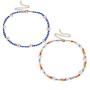 JOYID 2pcs Boho Beads Choker Necklace Chain Sweet Daisy Flower Necklaces Jewelry for Women Girls