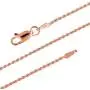 14kt Rose Gold Plated Sterling Silver 1.1mm Diamond-Cut Rope Chain Necklace Solid Italian Nickel-Free, 14-36 Inch 14kt Rose Gold Plated Sterling Silver 1.1mm Diamond-Cut Rope Chain Necklace Solid Italian Nickel-Free, 14-36 Inch