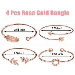 Hicarer Simple Bar Jewelry Set Vertical Bar Necklace Earrings Adjustable Cuff Bracelet