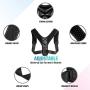 Back Brace Posture Corrector for Men Women - Adjustable Invisible Brace USA Design - Universal