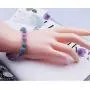 GVUSMIL Amethyst & Aquamarine Beads Stretch Bracelet Healing Crystals Beaded Stone Natural Bangle for Women GVUSMIL Amethyst & Aquamarine Beads Stretch Bracelet Healing Crystals Beaded Stone Natural Bangle for Women
