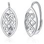 WINNICACA [ Celtic Knot & Lotus& Sunflower & Daisy ] Sterling Silver Leverback Earrings Jewelry for Women Teens Birthday Gifts