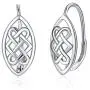 WINNICACA [ Celtic Knot & Lotus& Sunflower & Daisy ] Sterling Silver Leverback Earrings Jewelry for Women Teens Birthday Gifts