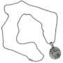 Jewelry Astrology Zodiac sign Aries Ram (Mar 21-Apr 19) Amulet Charm Medallion Silver pewter pendant necklace w Silver Ball Chain
