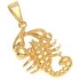 Xusamss 18K Gold Plated Stainless Steel Animal Scorpion Pendant Necklace,24inches Link Chain