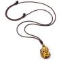 CrystalTears Tiger Eye Healing Crystal Stone Necklace Handcarved Fox Amulet Gemstone Pendant Necklace Jewelry for Men Women
