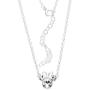 Disney Minnie Mouse Crystal Birthstone Silver Plated Pendant Necklace