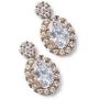 A+O Mother of The Bride or Groom Gift, Wedding Oval Earring and Necklace Jewelry Set in Silver, Gold, Rose Gold