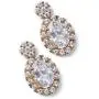 A+O Mother of The Bride or Groom Gift, Wedding Oval Earring and Necklace Jewelry Set in Silver, Gold, Rose Gold