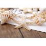 Simsly Boho Pearl Necklace Gold Shell Pendant Necklaces Chain Starfish Jewelry for women and Girls