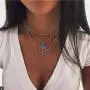Kakaco Boho Turquoise Layered Necklaces Beaded Leaves Pendant Necklace Silver Chain Jewelry for Women and Girls Kakaco Boho Turquoise Layered Necklaces Beaded Leaves Pendant Necklace Silver Chain Jewelry for Women and Girls