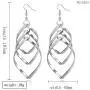 Classic Twist Wave Design Drop Dangle Earrings Sparkling Ear Stud Double Linear Earrings for Women Girls Classic Twist Wave Design Drop Dangle Earrings Sparkling Ear Stud Double Linear Earrings for Women Girls