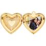 Women Girls 18K Gold Plated Cute Heart Locket Dangle Drop Earrings,with Gift Box
