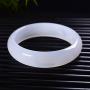 WEINAN Classical Chinese Style Natural Jade Bangle Bracelet Jewelry for Women Girls Genuine, A002
