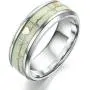 hohrayway Fashion Dark Luminous ECG Ring Stainless Steel Ring Promise Heartbeat Ring Glowing Jewelry for Men Women hohrayway Fashion Dark Luminous ECG Ring Stainless Steel Ring Promise Heartbeat Ring Glowing Jewelry for Men Women