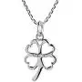 AeraVida Charmed Four Heart Leaf Clover Sterling Silver Necklace AeraVida Charmed Four Heart Leaf Clover Sterling Silver Necklace