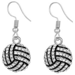 Winssi Womens Basketball Dangle Earrings Rhinestone Basketball Earrings Sport Jewelry Gift Idea