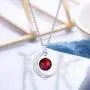BriLove Women 925 Sterling Silver Galaxy & Crescent Moon Glass Bead Pendant Necklace BriLove Women 925 Sterling Silver Galaxy & Crescent Moon Glass Bead Pendant Necklace