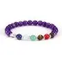 Cherry Tree Collection Natural Genuine Gemstone Chakra Stretch Bracelet | 6mm Beads, Sterling Silver Spacers | Men/Women | Small, Medium, Large Sizes Cherry Tree Collection Natural Genuine Gemstone Chakra Stretch Bracelet | 6mm Beads, Sterling Silver Spacers | Men/Women | Small, Medium, Large Sizes