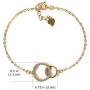 A+O Gifts for Mom, Mother Daughter Gift - Interlocking Circle Necklace OR Bracelet