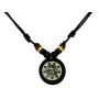 LAVIP Leather Rasta Plaided Hippie Coqui Taino Sun Necklace Buddha All Seeing Third Wisdom Eye Amulet Black Powers Pendant