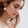 Round Disc Circle Plate Minimalist Fishhook Elegant Dangle Drop Earrings Chic Geometric Dangling Hanging Fashion Lightweight Simple Modern Statement Jewelry Gifts